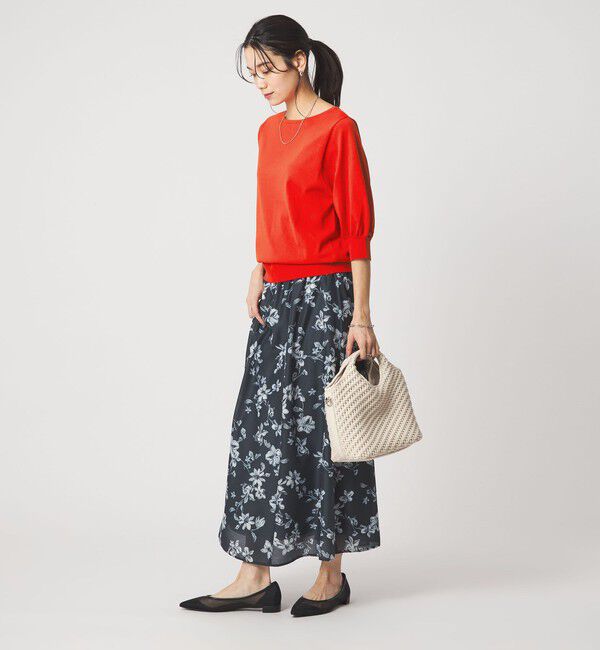 UNITED ARROWS green label relaxing「HIYOKE フォルム スリーブ プルオーバー ニット」|ニット・セーター|