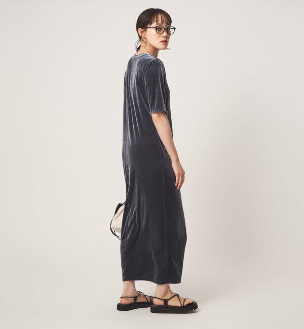 UNITED ARROWS green label relaxing「ベロア ショートスリーブ ワンピース」|ワンピース|