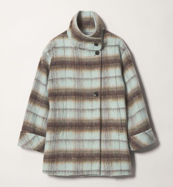 EMMEL REFINES「＜EMMEL REFINES＞EM シャギー チェック ミディアム コート」|その他|
