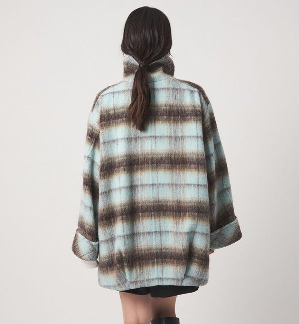EMMEL REFINES「＜EMMEL REFINES＞EM シャギー チェック ミディアム コート」|その他|