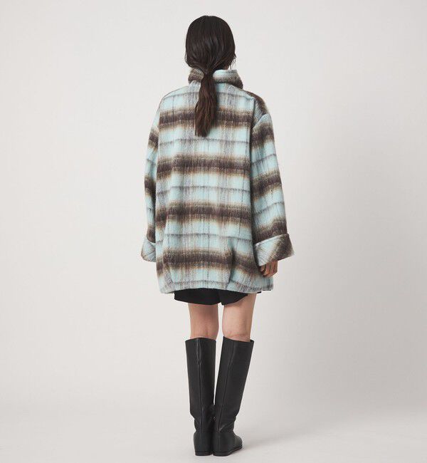 EMMEL REFINES「＜EMMEL REFINES＞EM シャギー チェック ミディアム コート」|その他|
