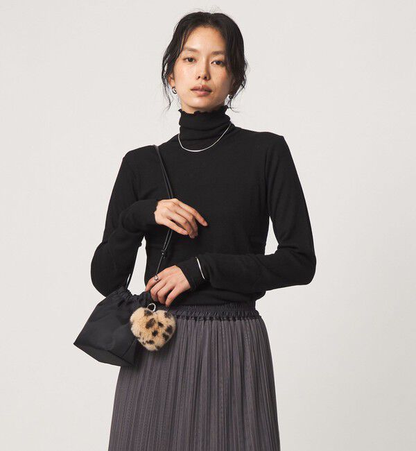 UNITED ARROWS green label relaxing「［size SHORTあり］テレコ タートルネック プルオーバー」|Tシャツ・カットソー|BLACK