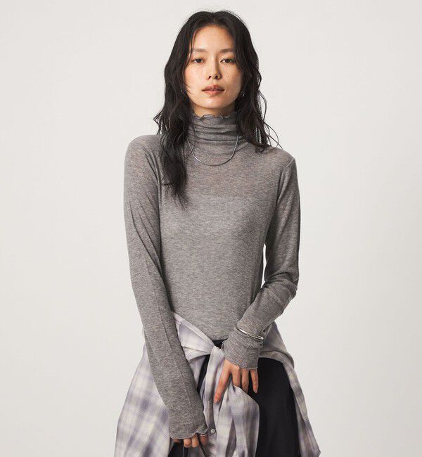 UNITED ARROWS green label relaxing「［size SHORTあり］テレコ タートルネック プルオーバー」|Tシャツ・カットソー|DK.GRAY