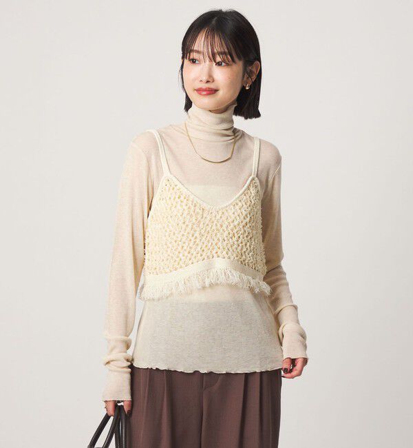UNITED ARROWS green label relaxing「［size SHORTあり］テレコ タートルネック プルオーバー」|Tシャツ・カットソー|BEIGE