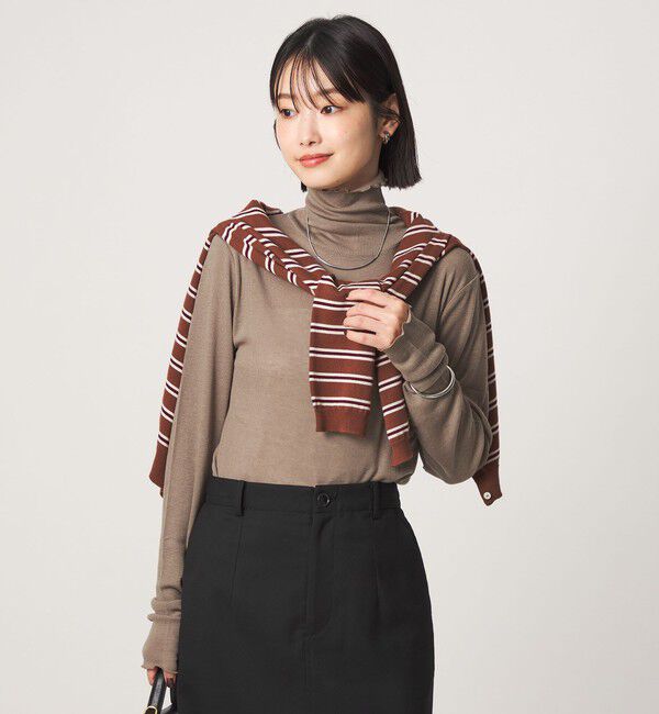 UNITED ARROWS green label relaxing「［size SHORTあり］テレコ タートルネック プルオーバー」|Tシャツ・カットソー|