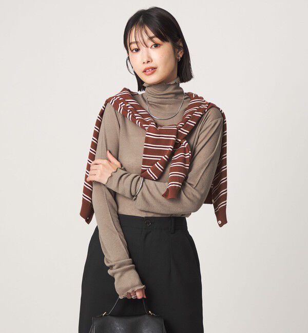 UNITED ARROWS green label relaxing「［size SHORTあり］テレコ タートルネック プルオーバー」|Tシャツ・カットソー|