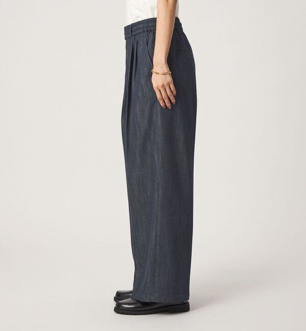 UNITED ARROWS green label relaxing「［size SHORT/TALLあり］ニーハイワイド パンツ デニム ストレッチ」|デニム|