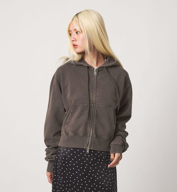 BEAUTY&YOUTH UNITED ARROWS「コットン裏毛 ジップパーカー」|カーディガン|DK.GRAY
