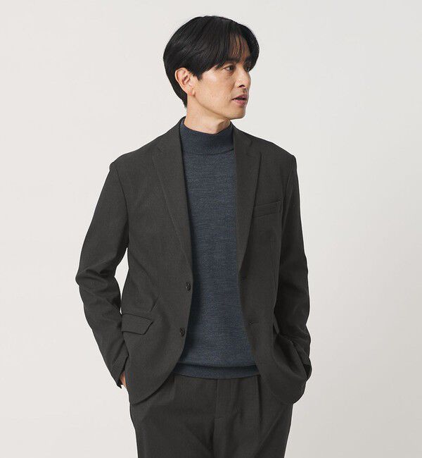 BEAUTY&YOUTH UNITED ARROWS「リサイクル ポリエステル 2B ジャケット セットアップ対応 ヨコストレッチ ウォッシャブル」|テーラードジャケット|DK.GRAY