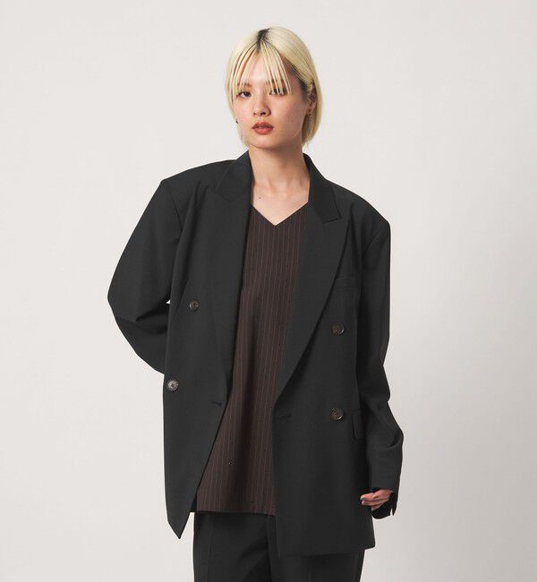 BEAUTY&YOUTH UNITED ARROWS「毛ポリエステルブレンド トロピカル ダブルジャケット」|テーラードジャケット|
