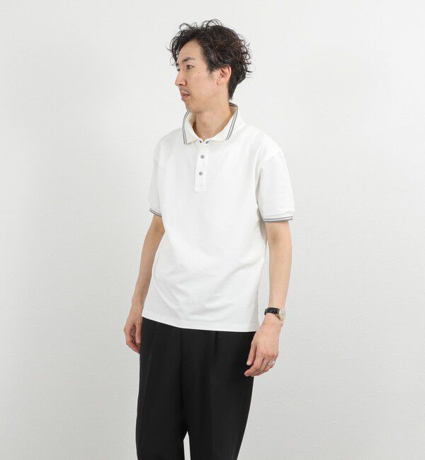 NOLLEY'S goodman「【WEB限定】【TAION/タイオン】NON DOWN BASIC JERSEY HARF SLEEVE POLO 26SS」|ポロシャツ|