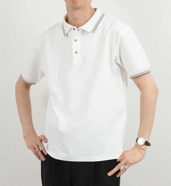 NOLLEY'S goodman「【WEB限定】【TAION/タイオン】NON DOWN BASIC JERSEY HARF SLEEVE POLO 26SS」|ポロシャツ|