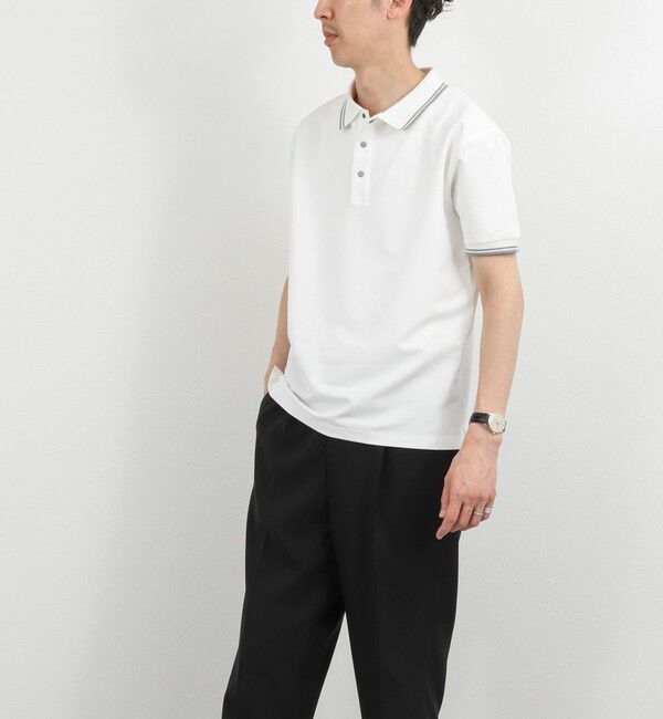 NOLLEY'S goodman「【WEB限定】【TAION/タイオン】NON DOWN BASIC JERSEY HARF SLEEVE POLO 26SS」|ポロシャツ|