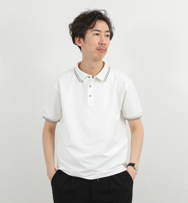 NOLLEY'S goodman「【WEB限定】【TAION/タイオン】NON DOWN BASIC JERSEY HARF SLEEVE POLO 26SS」|ポロシャツ|