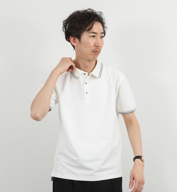 NOLLEY'S goodman「【WEB限定】【TAION/タイオン】NON DOWN BASIC JERSEY HARF SLEEVE POLO 26SS」|ポロシャツ|