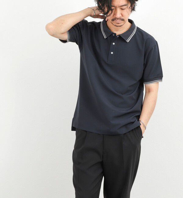 NOLLEY'S goodman「【WEB限定】【TAION/タイオン】NON DOWN BASIC JERSEY HARF SLEEVE POLO 26SS」|ポロシャツ|