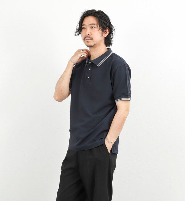 NOLLEY'S goodman「【WEB限定】【TAION/タイオン】NON DOWN BASIC JERSEY HARF SLEEVE POLO 26SS」|ポロシャツ|