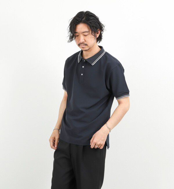 NOLLEY'S goodman「【WEB限定】【TAION/タイオン】NON DOWN BASIC JERSEY HARF SLEEVE POLO 26SS」|ポロシャツ|