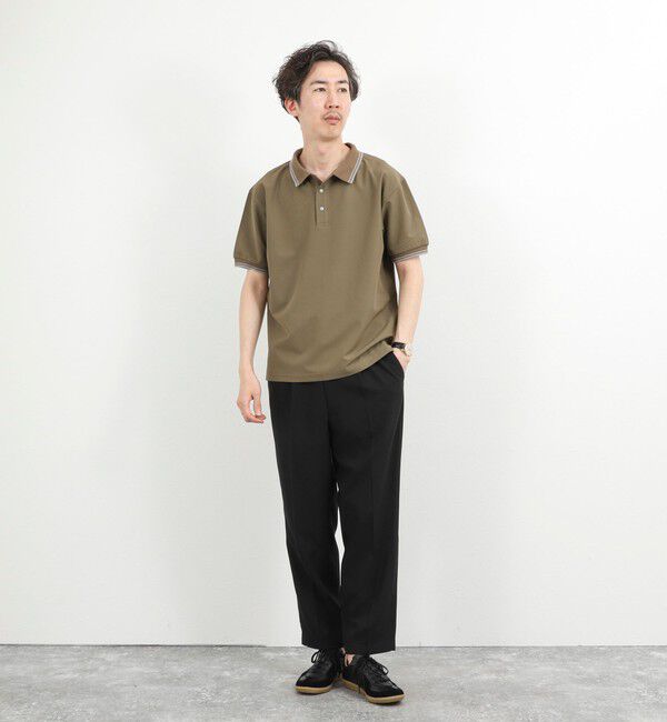 NOLLEY'S goodman「【WEB限定】【TAION/タイオン】NON DOWN BASIC JERSEY HARF SLEEVE POLO 26SS」|ポロシャツ|