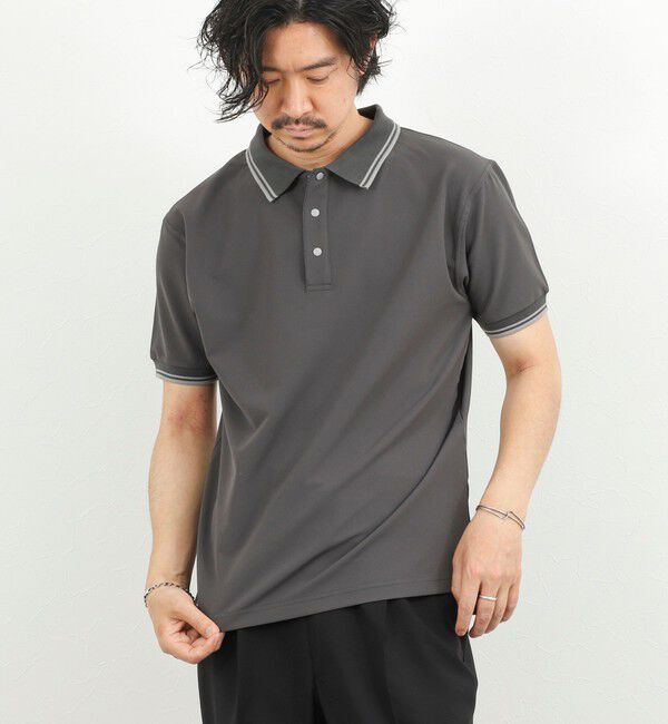 NOLLEY'S goodman「【WEB限定】【TAION/タイオン】NON DOWN BASIC JERSEY HARF SLEEVE POLO 26SS」|ポロシャツ|