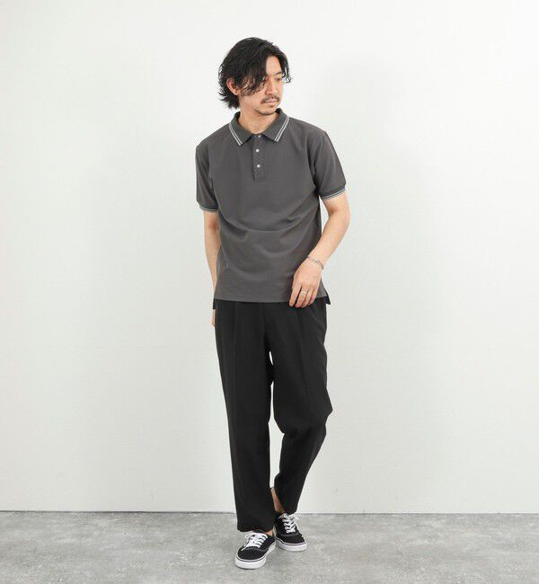 NOLLEY'S goodman「【WEB限定】【TAION/タイオン】NON DOWN BASIC JERSEY HARF SLEEVE POLO 26SS」|ポロシャツ|