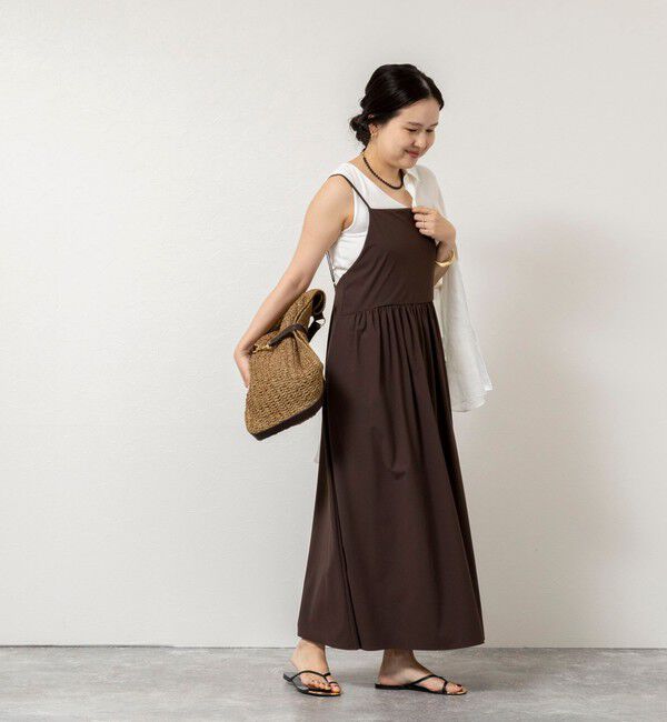 NOLLEY'S sophi「《接触冷感》【BECシリーズ】ウォッシャブルドライトリコットキャミワンピース」|ワンピース|