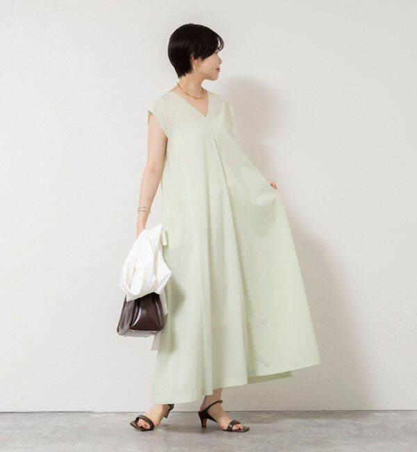 NOLLEY'S sophi「《撥水/UVカット》ウォッシャブルタフタ2WAYフレアーワンピース」|ワンピース|