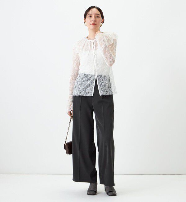 NOLLEY'S sophi「ウォッシャブル強撚ツイルワイドパンツ」|その他|