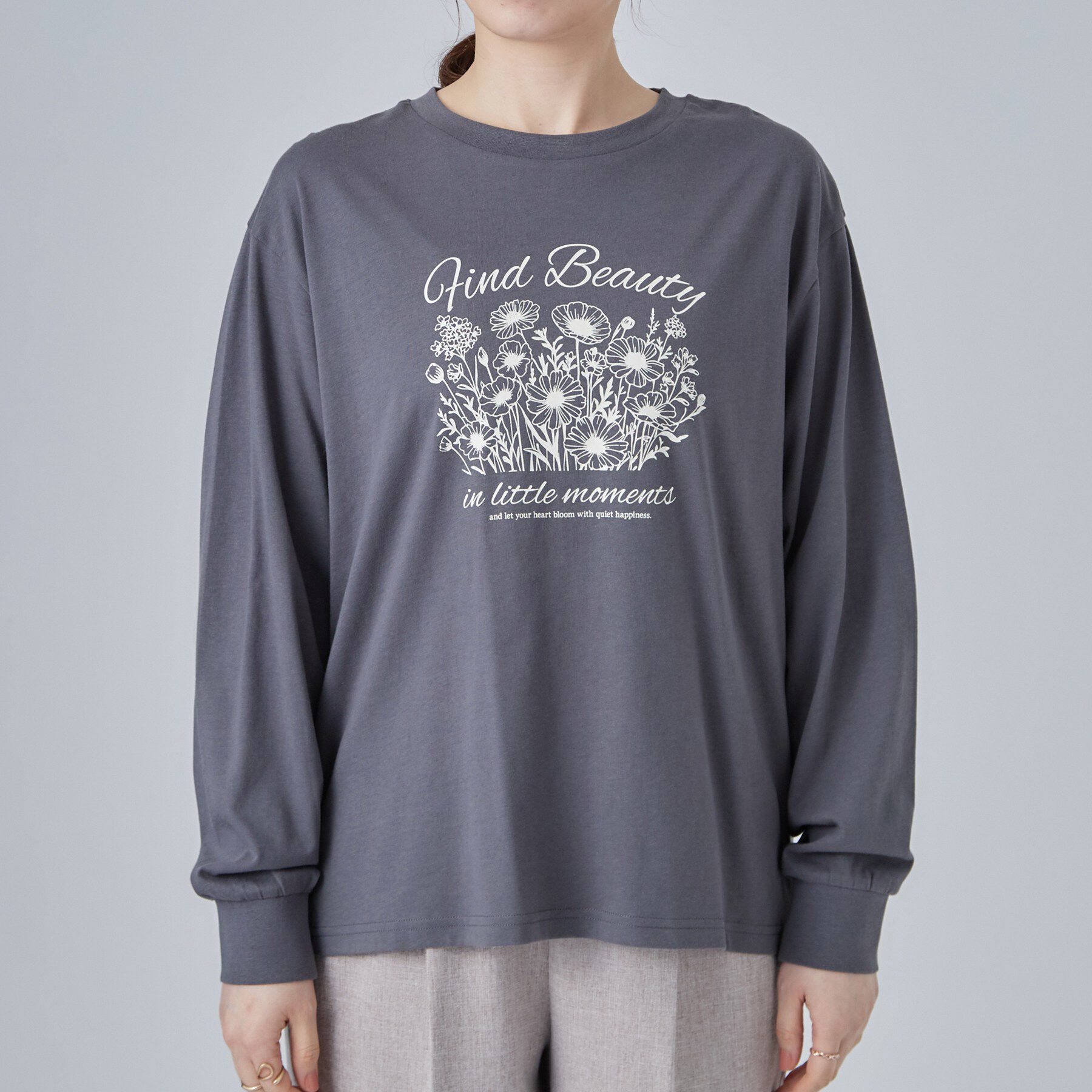SHOO･LA･RUE「【S-LL】デイリー使いに 選べる6柄プリントロンT」|Tシャツ・カットソー|