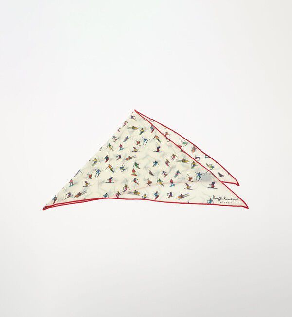 UNITED ARROWS「＜Dieffe Kinloch＞WL トライアングル スカーフ」|マフラー|OFF WHITE