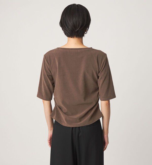 UNITED ARROWS green label relaxing「パイル シャーリング 5分袖 Tシャツ」|Tシャツ・カットソー|