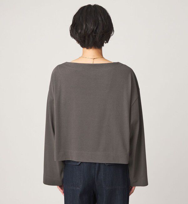 UNITED ARROWS green label relaxing「＜スタイリスト兵藤千尋さんコラボ＞クロップド ワイド ロングスリーブ Tシャツ UVカット」|Tシャツ・カットソー|