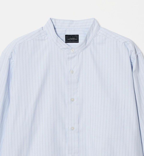 UNITED ARROWS green label relaxing「MULTI FUNCTION ピンオックス バンドカラー 長袖シャツ -UVカット・吸水速乾・遮熱-」|シャツ・ブラウス|