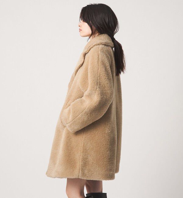 EMMEL REFINES「＜EMMEL REFINES＞EM Wボタン Aライン フェイクファーコート」|その他|