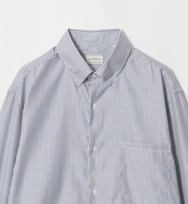 UNITED ARROWS green label relaxing「エブリット コットン ストライプ リラックス スナップ ボタンダウン シャツ -イージーアイロン-」|シャツ・ブラウス|