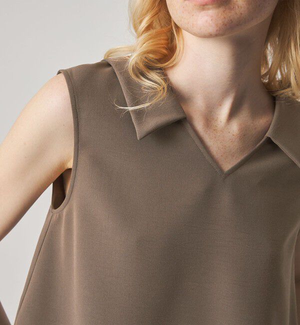 STEVEN ALAN「＜Steven Alan＞フレア ノースリーブ プルオーバー」|シャツ・ブラウス|