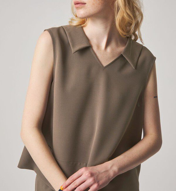 STEVEN ALAN「＜Steven Alan＞フレア ノースリーブ プルオーバー」|シャツ・ブラウス|