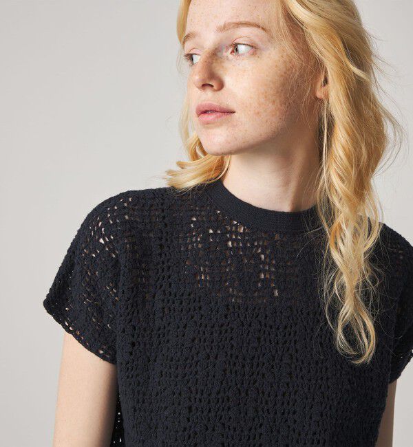 STEVEN ALAN「＜Steven Alan＞ハンド ニット ショートスリーブ プルオーバー」|ニット・セーター|