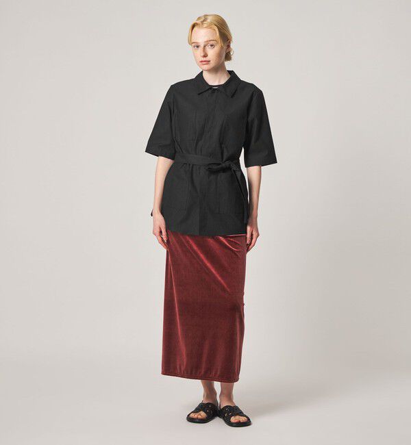 STEVEN ALAN「＜Steven Alan＞ベロア ストレート ロング スカート」|スカート|