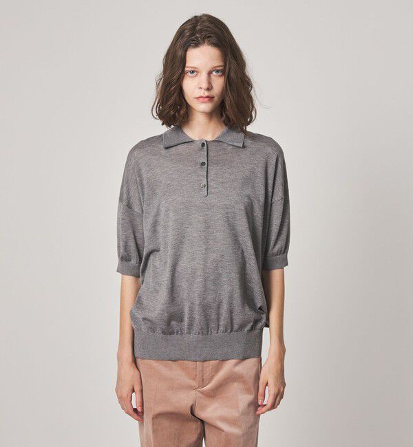STEVEN ALAN「＜Steven Alan＞オーバーサイズ ポロニット」|ニット・セーター|