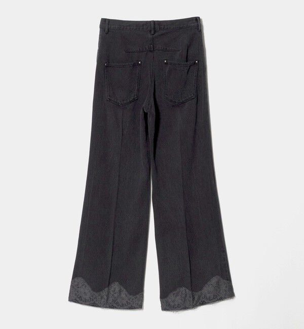 BEAUTY&YOUTH UNITED ARROWS「セルロース レース フレアデニムパンツ」|デニム|