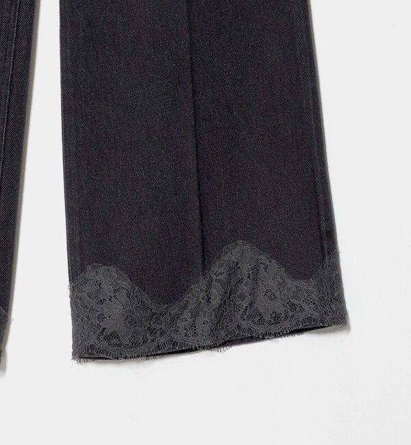 BEAUTY&YOUTH UNITED ARROWS「セルロース レース フレアデニムパンツ」|デニム|