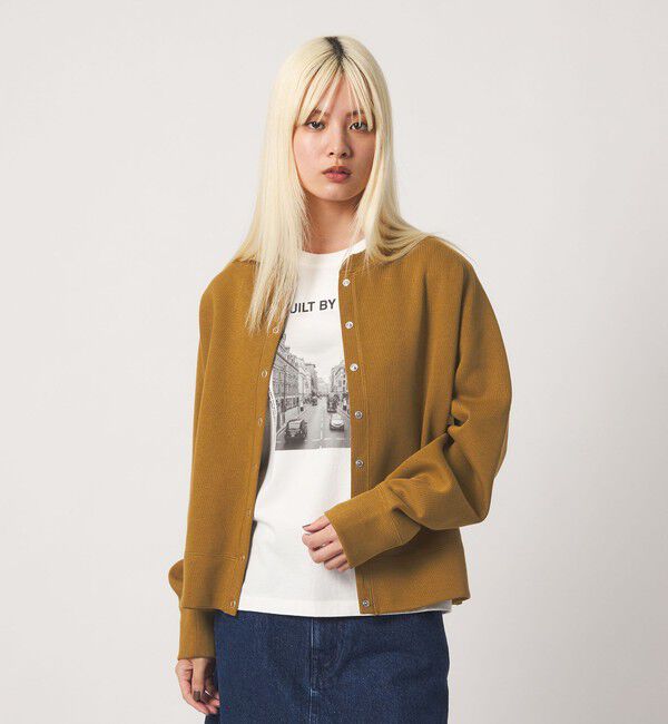BEAUTY&YOUTH UNITED ARROWS「ダブルフェイス リングボタンカーディガン」|カーディガン|