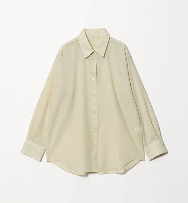 BEAUTY&YOUTH UNITED ARROWS「毛ポリエステル ソリッド＆チェック レギュラーカラーシャツ ウォッシャブル」|シャツ・ブラウス|NATURAL