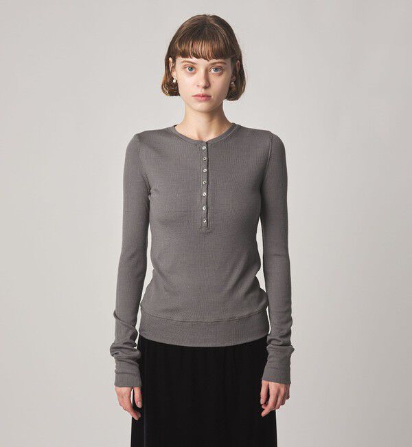 STEVEN ALAN「＜Steven Alan＞ウール リブ ヘンリー プルオーバー」|Tシャツ・カットソー|