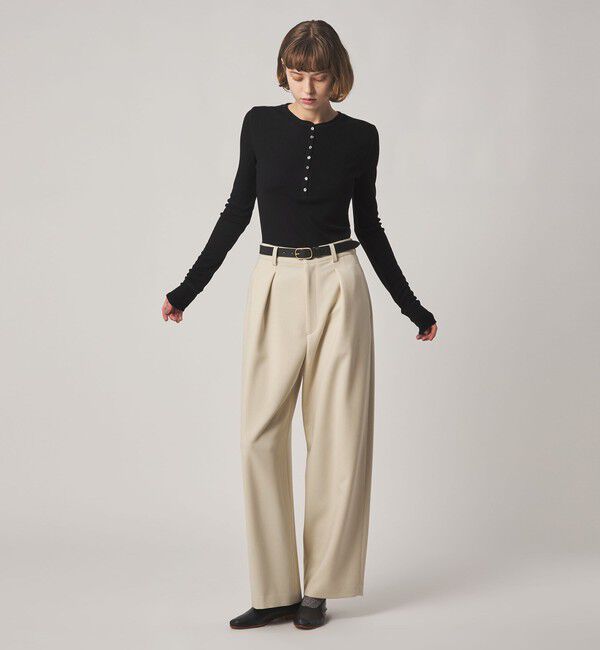 STEVEN ALAN「＜Steven Alan＞ウール リブ ヘンリー プルオーバー」|Tシャツ・カットソー|