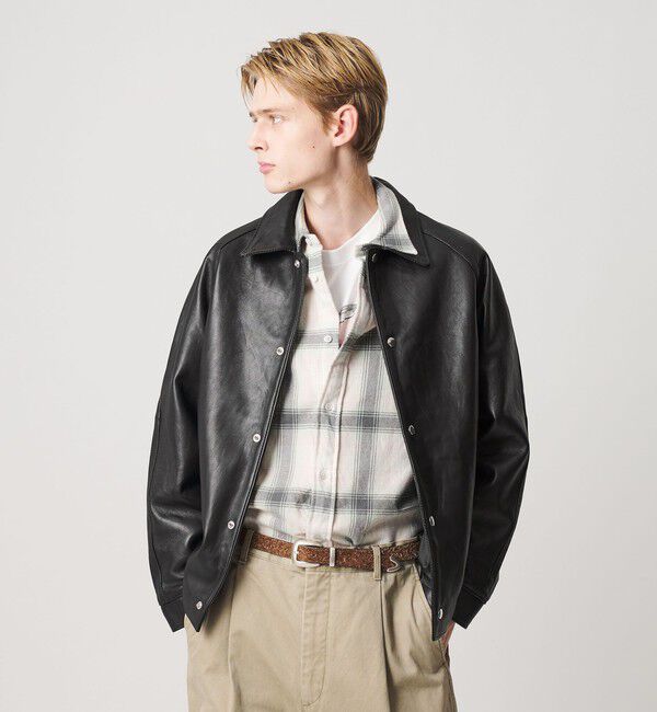 BEAUTY&YOUTH UNITED ARROWS「セミベジタブル レザー ラグラン ブルゾン」|その他|