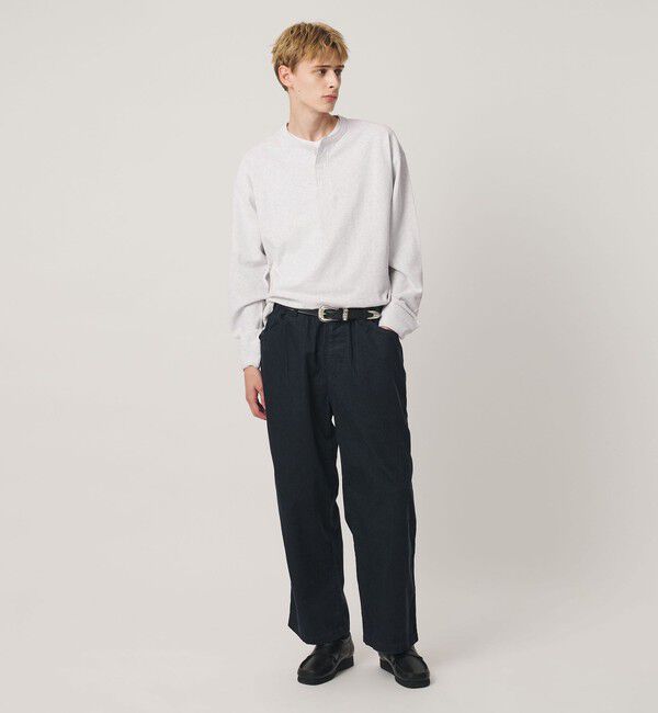BEAUTY&YOUTH UNITED ARROWS「&rdquo;THE HEAVY&rdquo;10oz ヘビー ワイド ヘンリーネック カットソー」|Tシャツ・カットソー|