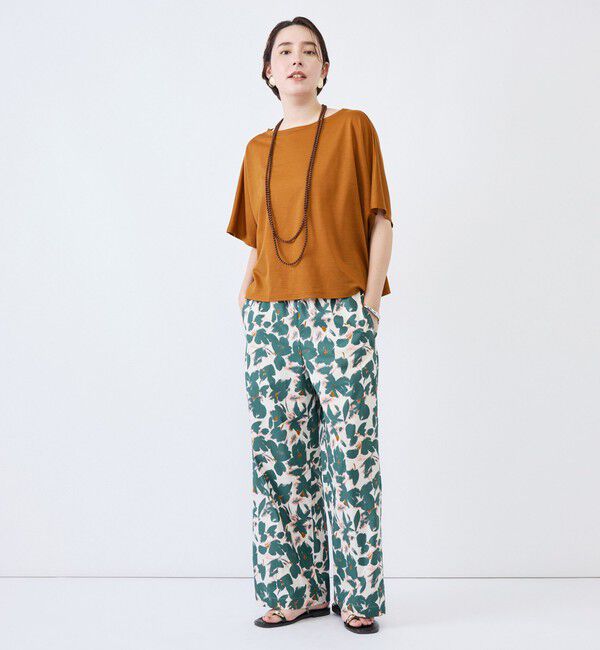 NOLLEY'S「《接触冷感》ウォッシャブルハリジェンヌケーププルオーバー」|Tシャツ・カットソー|