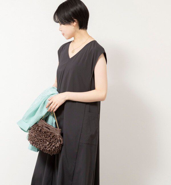 NOLLEY'S sophi「《撥水/UVカット》ウォッシャブルタフタ2WAYフレアーワンピース」|ワンピース|